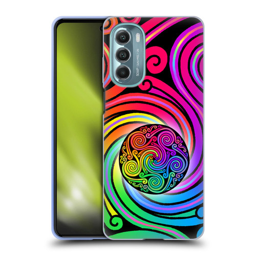 Beth Wilson Rainbow Celtic Knots Spirals Soft Gel Case for Motorola Moto G Stylus 5G (2022)