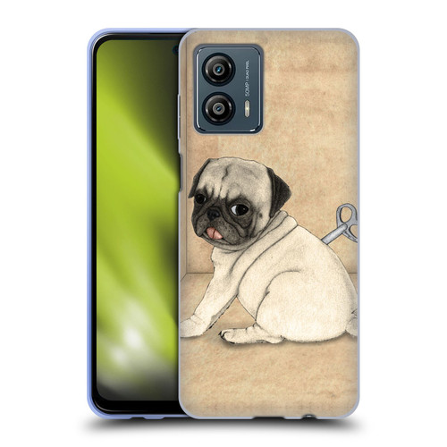 Barruf Dogs Pug Toy Soft Gel Case for Motorola Moto G53 5G