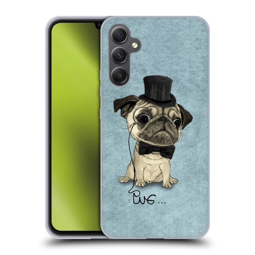 Barruf Dogs Gentle Pug Soft Gel Case for Samsung Galaxy A34 5G