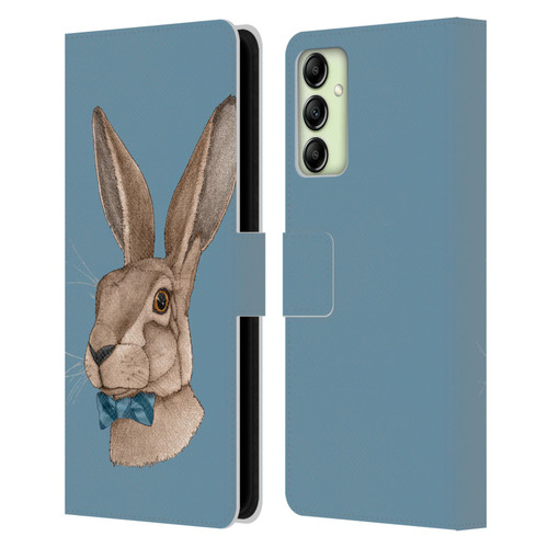 Barruf Animals Hare Leather Book Wallet Case Cover For Samsung Galaxy A14 5G