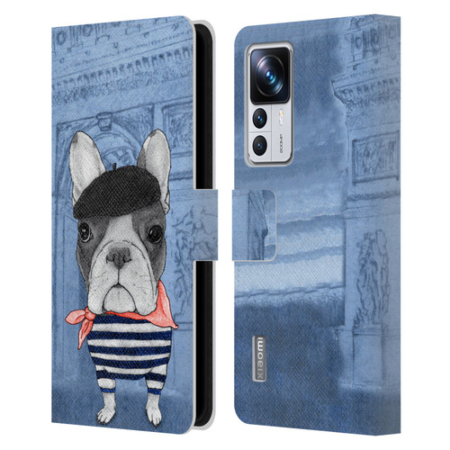 Barruf Dogs French Bulldog Leather Book Wallet Case Cover For Xiaomi 12T Pro