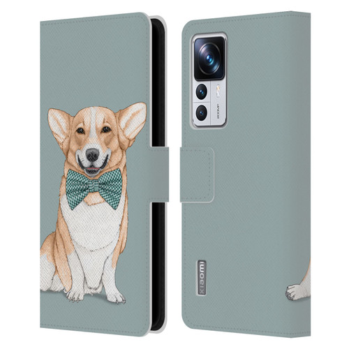 Barruf Dogs Corgi Leather Book Wallet Case Cover For Xiaomi 12T Pro