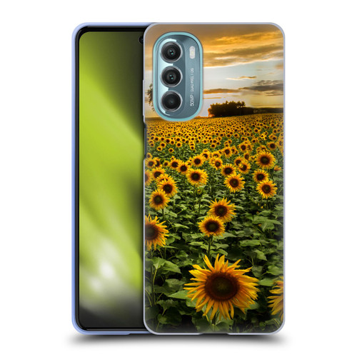 Celebrate Life Gallery Florals Big Sunflower Field Soft Gel Case for Motorola Moto G Stylus 5G (2022)