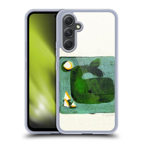 Wyanne Animals 2 Green Whale Monoprint Soft Gel Case for Samsung Galaxy A54 5G