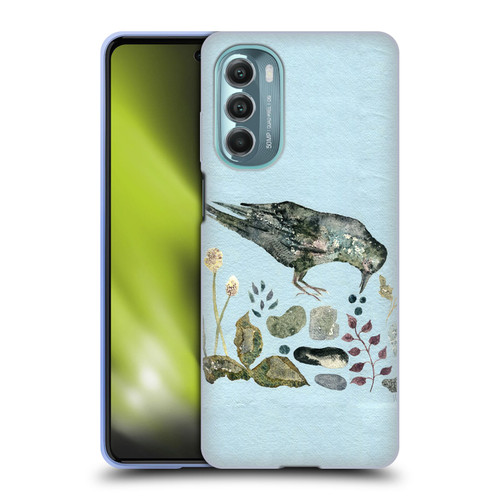 Wyanne Birds Fallen Blueberries Soft Gel Case for Motorola Moto G Stylus 5G (2022)