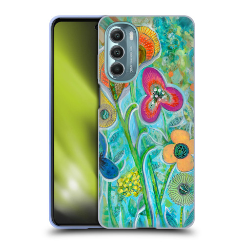 Wyanne Nature Garden Wildflowers Soft Gel Case for Motorola Moto G Stylus 5G (2022)