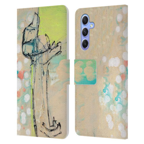 Wyanne Animals Dachshund Leather Book Wallet Case Cover For Samsung Galaxy A34 5G