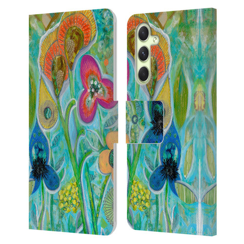 Wyanne Nature Garden Wild Leather Book Wallet Case Cover For Samsung Galaxy A54 5G