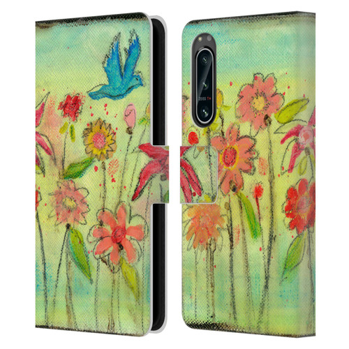 Wyanne Nature Sun Garden Leather Book Wallet Case Cover For Sony Xperia 5 IV