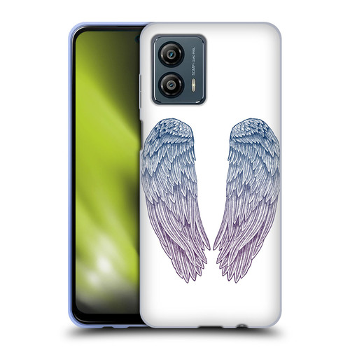 Rachel Caldwell Illustrations Angel Wings Soft Gel Case for Motorola Moto G53 5G