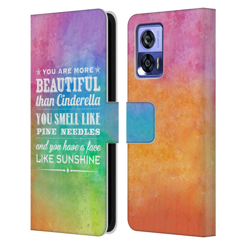 Rachel Caldwell Illustrations You Are More Leather Book Wallet Case Cover For Motorola Edge 30 Neo 5G