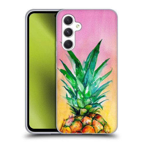 Mai Autumn Paintings Ombre Pineapple Soft Gel Case for Samsung Galaxy A54 5G