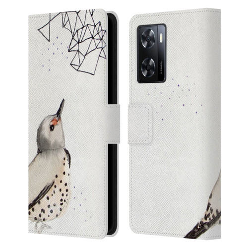 Mai Autumn Birds Northern Flicker Leather Book Wallet Case Cover For OPPO A57s