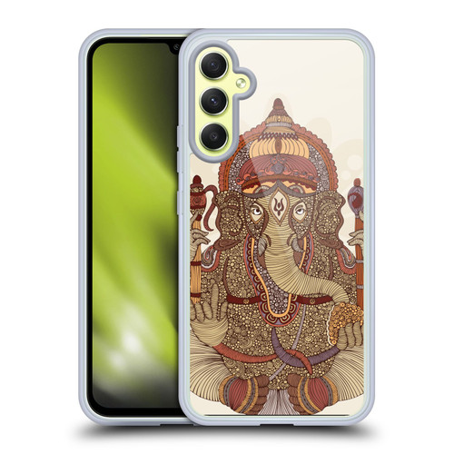 Valentina Symbols Illustration Ganesha Soft Gel Case for Samsung Galaxy A34 5G