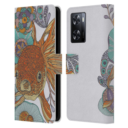 Valentina Animals And Floral Little Fish Leather Book Wallet Case Cover For OPPO A57s