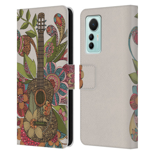 Valentina Bloom Ever Guitar Leather Book Wallet Case Cover For Xiaomi 12 Lite