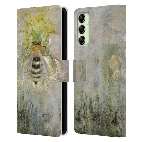 Stephanie Law Immortal Ephemera Bee Leather Book Wallet Case Cover For Samsung Galaxy A14 5G
