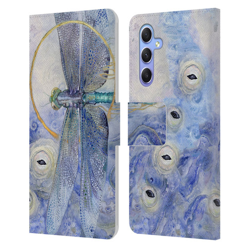 Stephanie Law Immortal Ephemera Dragonfly Leather Book Wallet Case Cover For Samsung Galaxy A34 5G