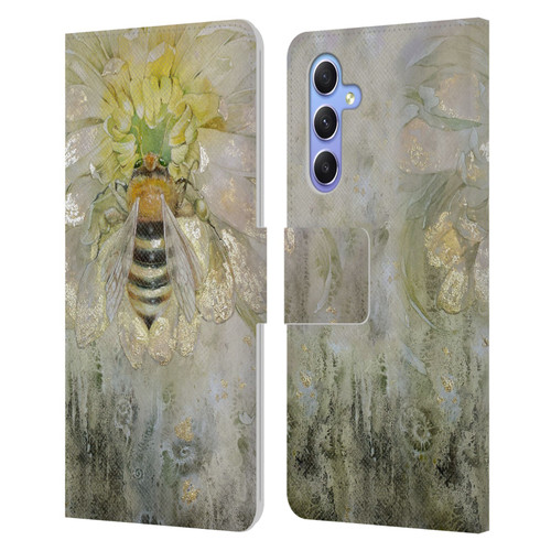 Stephanie Law Immortal Ephemera Bee Leather Book Wallet Case Cover For Samsung Galaxy A34 5G