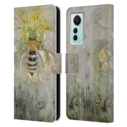 Stephanie Law Immortal Ephemera Bee Leather Book Wallet Case Cover For Xiaomi 12 Lite