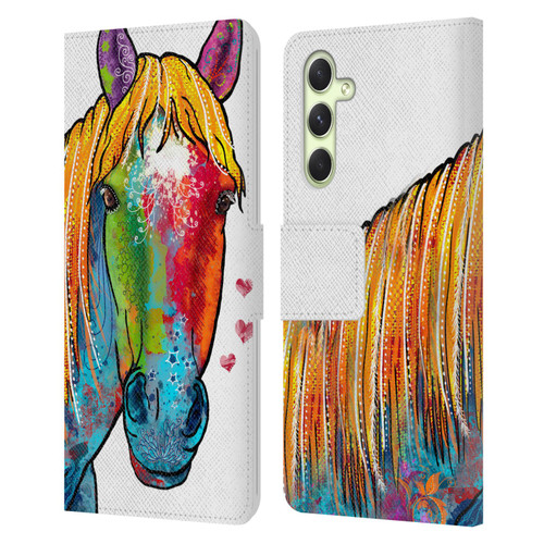 Duirwaigh Animals Horse Leather Book Wallet Case Cover For Samsung Galaxy A54 5G