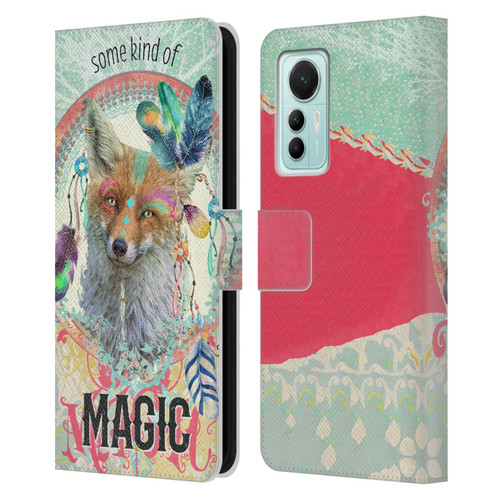 Duirwaigh Boho Animals Fox Leather Book Wallet Case Cover For Xiaomi 12 Lite