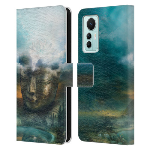 Duirwaigh God Buddha Leather Book Wallet Case Cover For Xiaomi 12 Lite