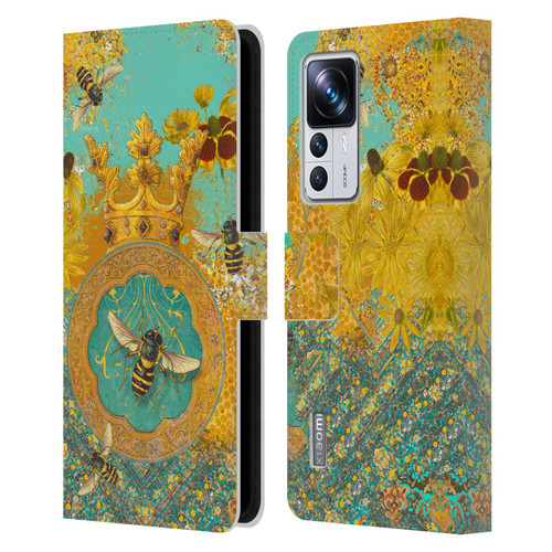 Duirwaigh Insects Bee Leather Book Wallet Case Cover For Xiaomi 12T Pro