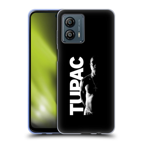 Tupac Shakur Key Art Black And White Soft Gel Case for Motorola Moto G53 5G