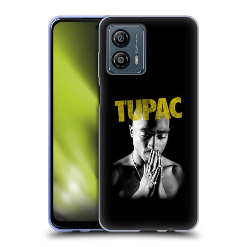 Tupac Shakur Key Art Golden Soft Gel Case for Motorola Moto G53 5G