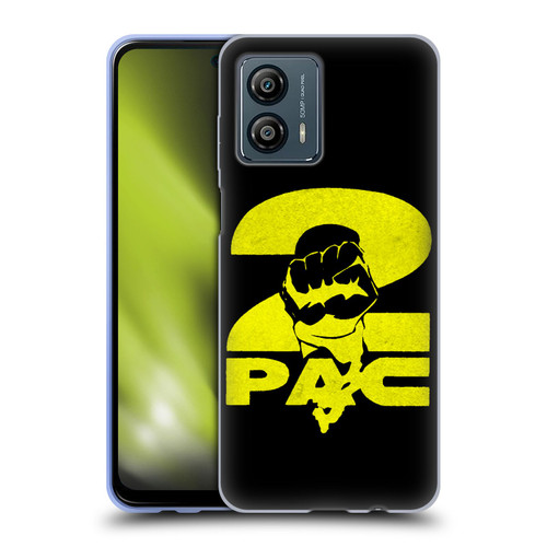 Tupac Shakur Logos Yellow Fist Soft Gel Case for Motorola Moto G53 5G