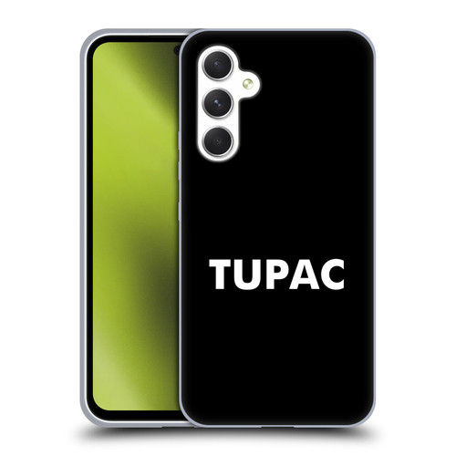 Tupac Shakur Logos Sans Serif Soft Gel Case for Samsung Galaxy A54 5G