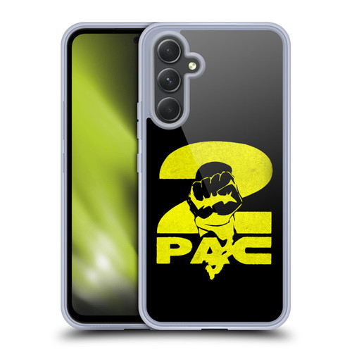 Tupac Shakur Logos Yellow Fist Soft Gel Case for Samsung Galaxy A54 5G