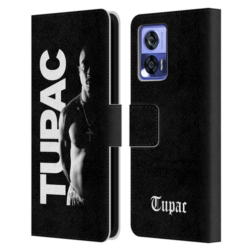 Tupac Shakur Key Art Black And White Leather Book Wallet Case Cover For Motorola Edge 30 Neo 5G