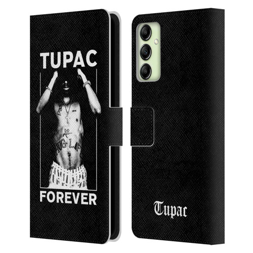 Tupac Shakur Key Art Forever Leather Book Wallet Case Cover For Samsung Galaxy A14 5G