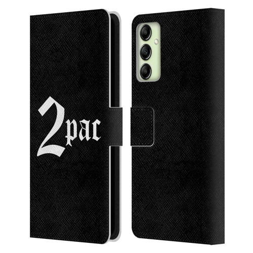Tupac Shakur Logos Old English Leather Book Wallet Case Cover For Samsung Galaxy A14 5G