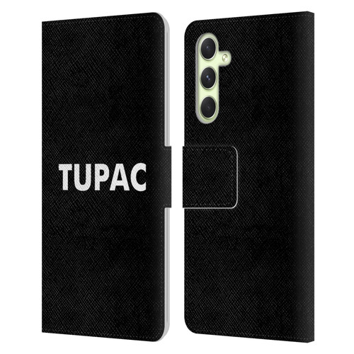 Tupac Shakur Logos Sans Serif Leather Book Wallet Case Cover For Samsung Galaxy A54 5G