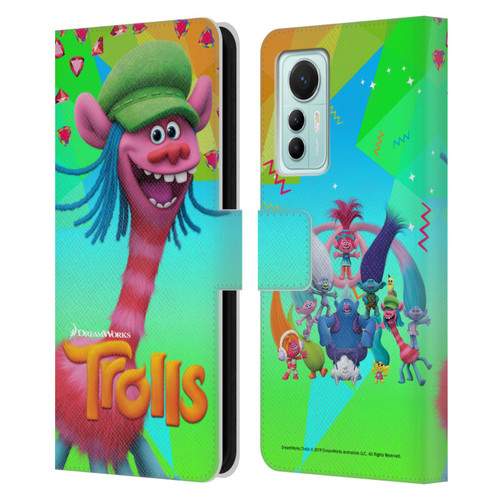 Trolls Snack Pack Cooper Leather Book Wallet Case Cover For Xiaomi 12 Lite