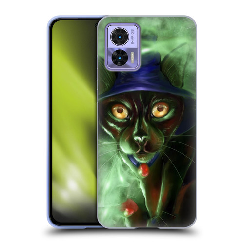 Ash Evans Black Cats Conjuring Magic Soft Gel Case for Motorola Edge 30 Neo 5G