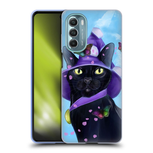 Ash Evans Black Cats Butterfly Sky Soft Gel Case for Motorola Moto G Stylus 5G (2022)
