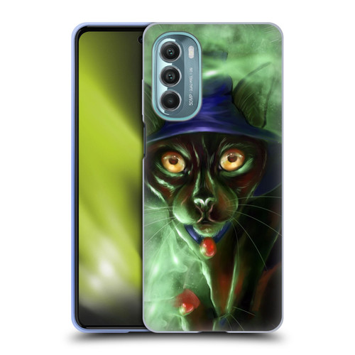 Ash Evans Black Cats Conjuring Magic Soft Gel Case for Motorola Moto G Stylus 5G (2022)