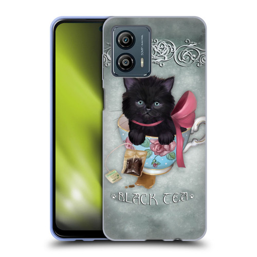 Ash Evans Black Cats Tea Soft Gel Case for Motorola Moto G53 5G