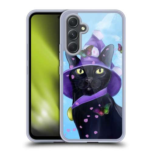 Ash Evans Black Cats Butterfly Sky Soft Gel Case for Samsung Galaxy A54 5G