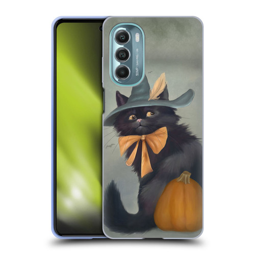 Ash Evans Black Cats 2 Halloween Pumpkin Soft Gel Case for Motorola Moto G Stylus 5G (2022)