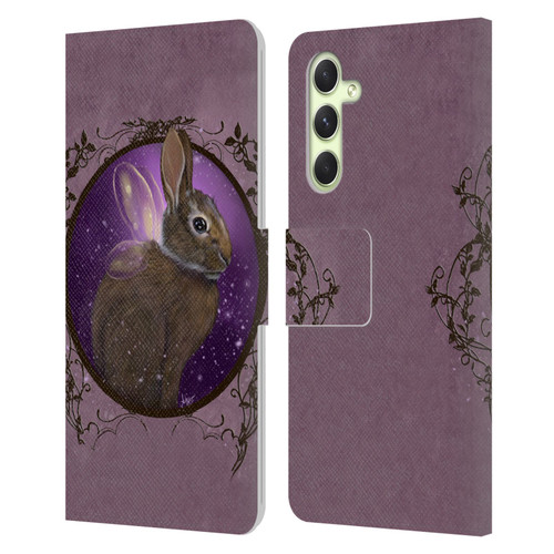 Ash Evans Animals Rabbit Leather Book Wallet Case Cover For Samsung Galaxy A54 5G