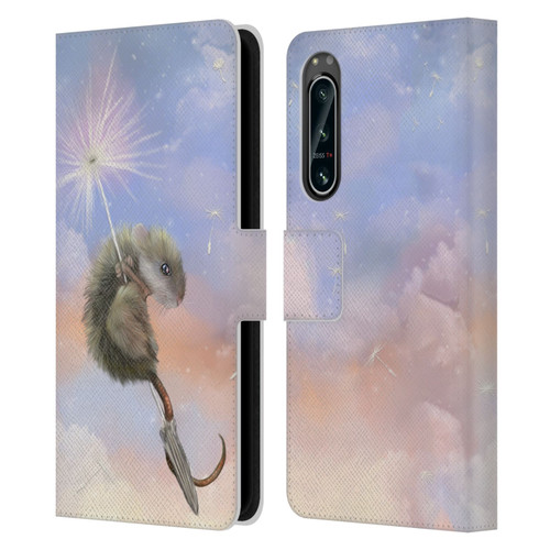 Ash Evans Animals Dandelion Mouse Leather Book Wallet Case Cover For Sony Xperia 5 IV