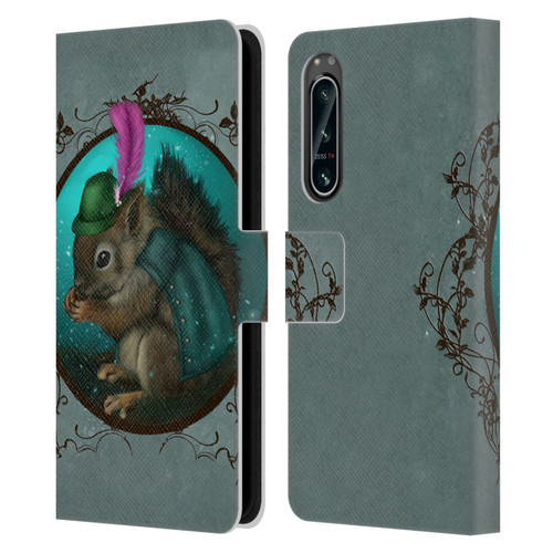 Ash Evans Animals Squirrel Leather Book Wallet Case Cover For Sony Xperia 5 IV