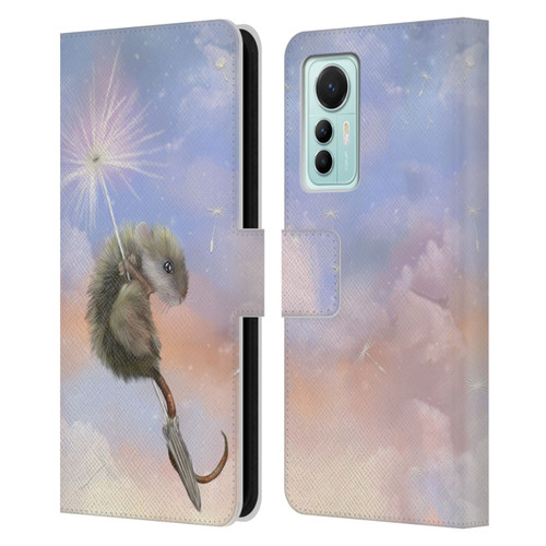 Ash Evans Animals Dandelion Mouse Leather Book Wallet Case Cover For Xiaomi 12 Lite