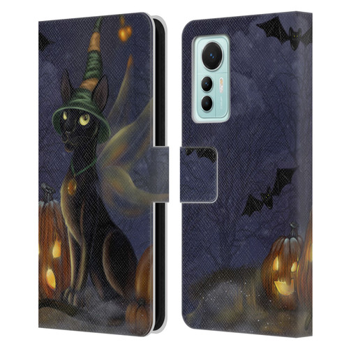 Ash Evans Black Cats The Witching Time Leather Book Wallet Case Cover For Xiaomi 12 Lite
