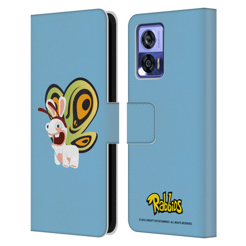 Rabbids Costumes Butterfly Leather Book Wallet Case Cover For Motorola Edge 30 Neo 5G